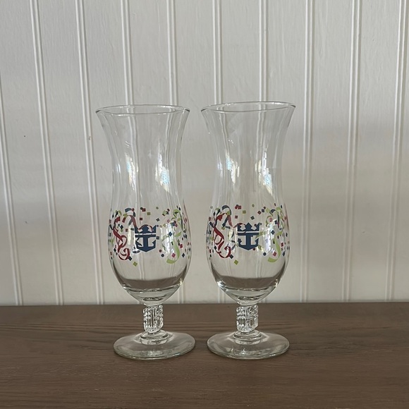 Like New! Royal Caribbean Set of Two Tall Glasses - Picture 1 of 5